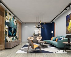 南坪房子裝修硬裝、軟裝為了搭配顏色,設計師還